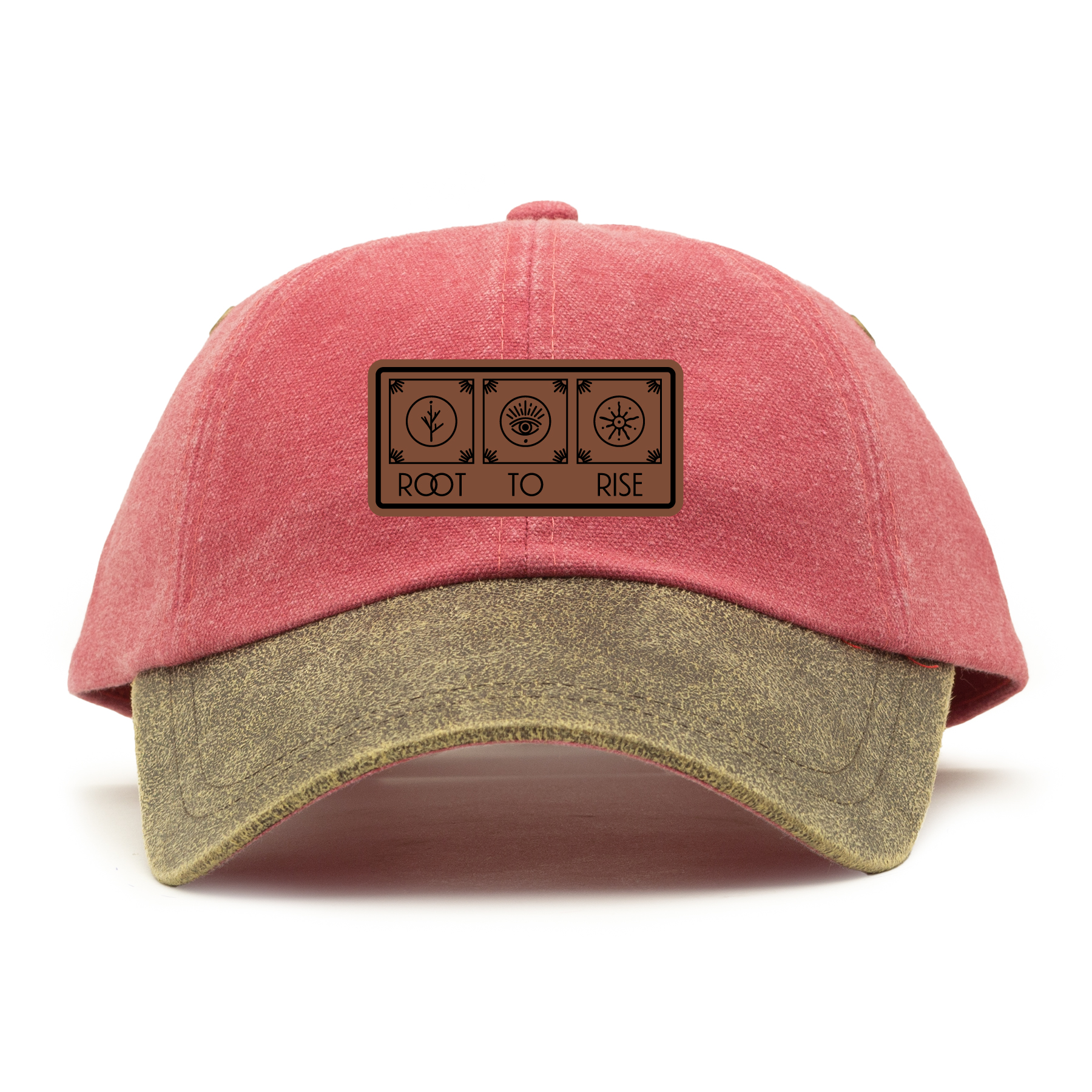 Root to Rise Yoga Cap Pink with logo